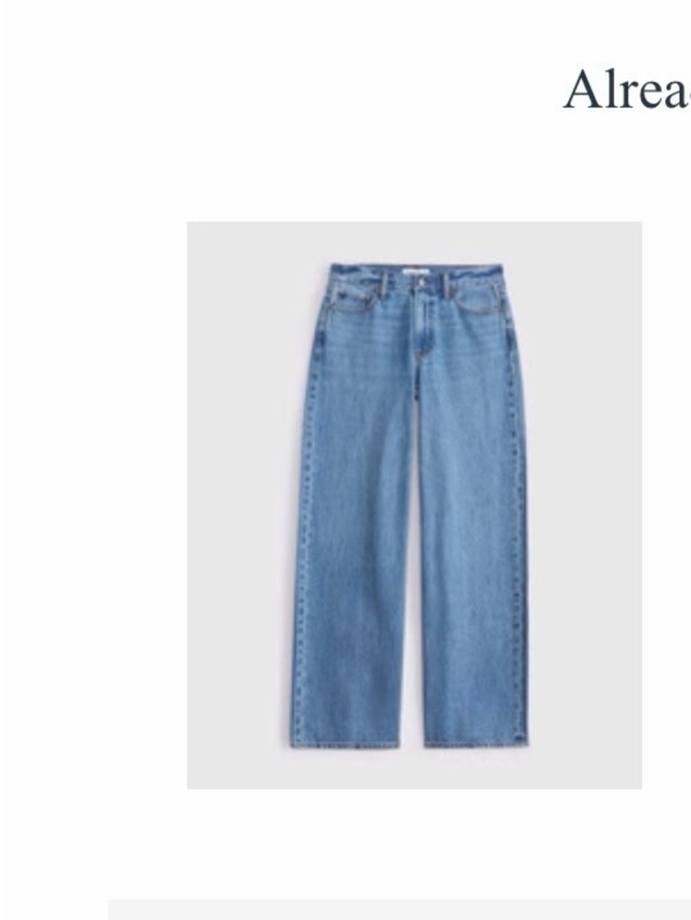 Abercrombie & Fitch Light Blue Wide-Leg Jeans